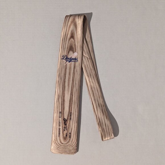 Vintage 1987 MLB LA Dodgers Baseball Bat Necktie Sports Fan Formal - Picture 1 of 6